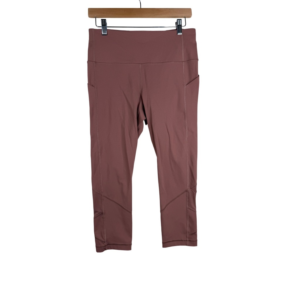 Lululemon Women's Speed Up Tights Cropped Leggings size 8 Dusty Rose